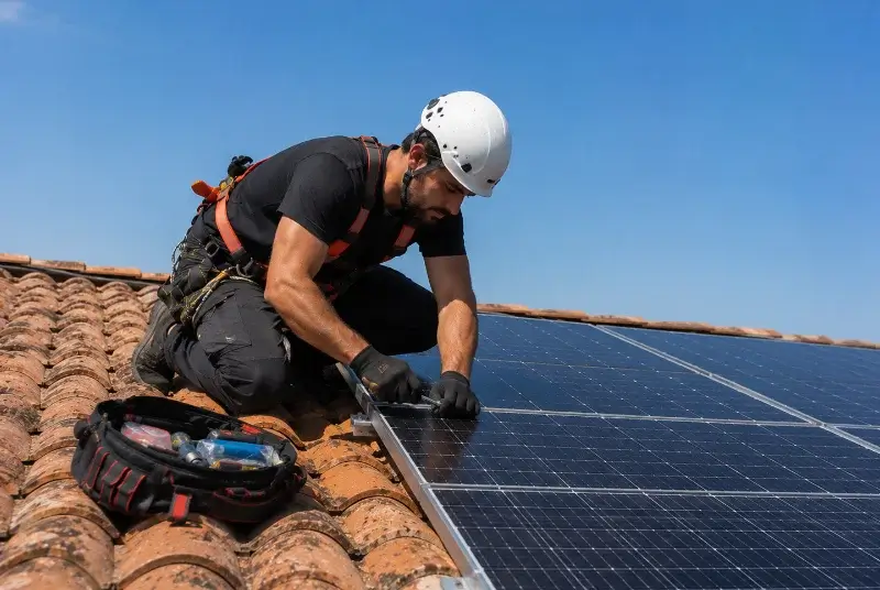 Maintenance et monitoring de panneaux solaires à Marsillargues